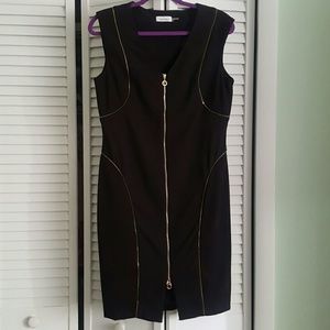 Calvin Klein Black Zipper dress size 10